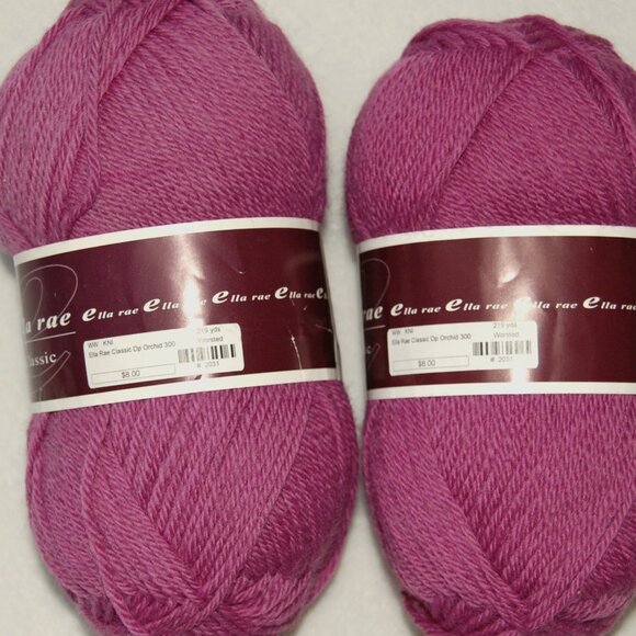 Mix Lot of Ella Rae Wool Yarn, #4 Worsted - Picture 8 of 9